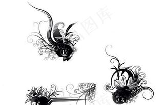 漂亮的手绘花笔刷图片