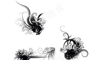 漂亮的手绘花笔刷图片