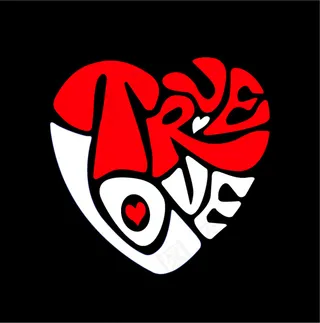 一个由trve love字母组成的...