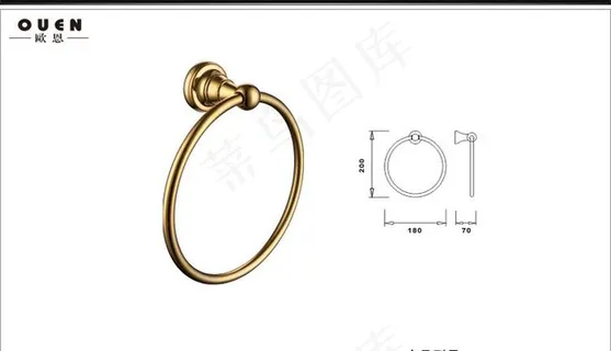 毛巾环尺寸图图片