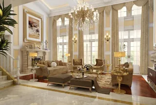 欧式复式豪华家装模型图片