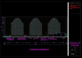 油皇房夹层花园立面图cad图纸