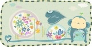 3个卡通动物图案的时尚