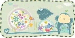 3个卡通动物图案的时尚