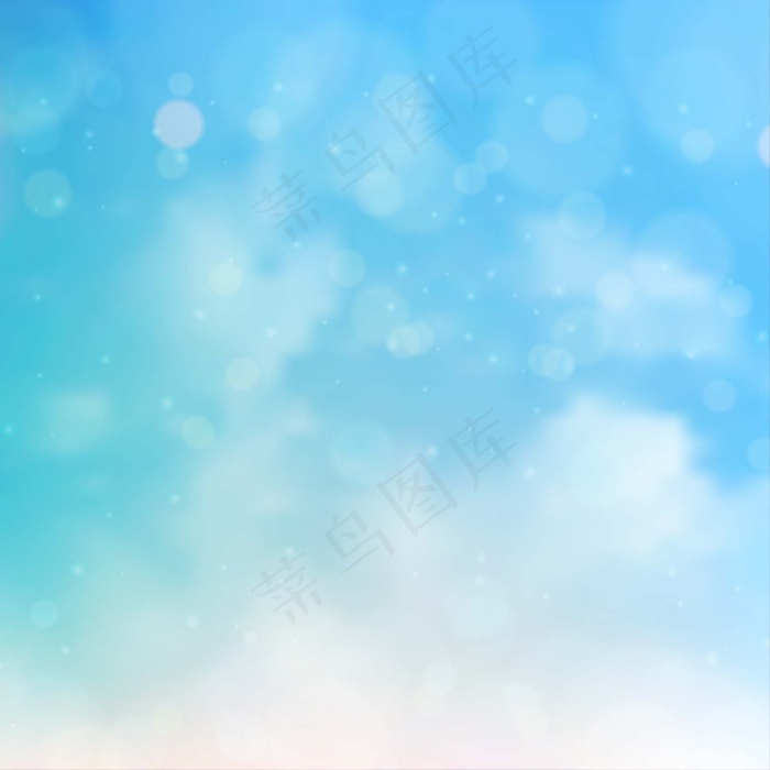 蓝色水彩创意画册矢量背景模板