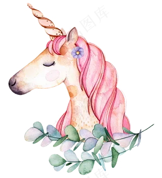 独角兽卡通动物PNG免扣素材