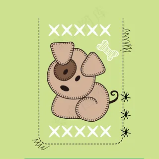 印花矢量图 卡通 动物 狗 生活元... 印花矢量图 卡通 动物 狗 生活元...