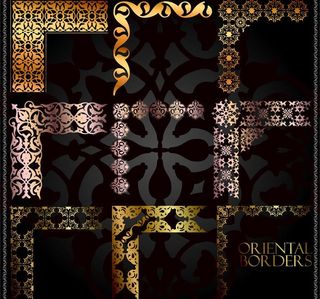 欧式花纹边角花图片