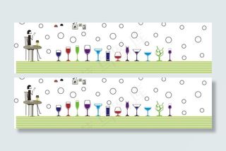 奶茶店玻璃贴图片