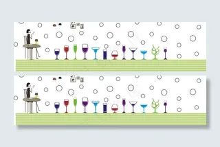 奶茶店玻璃贴图片