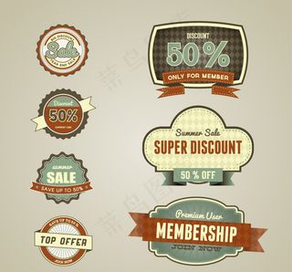 个性复古徽章设计