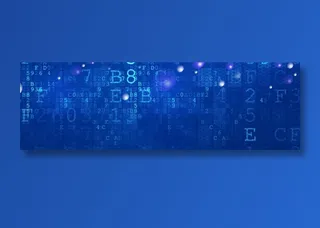 蓝色数字科技感背景