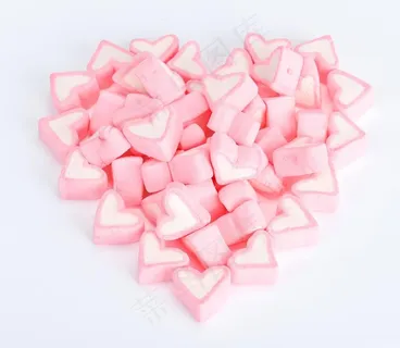 心形棉花糖图片 心形棉花糖图片