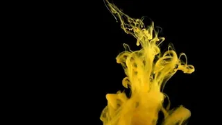 黄色水墨视频素材
