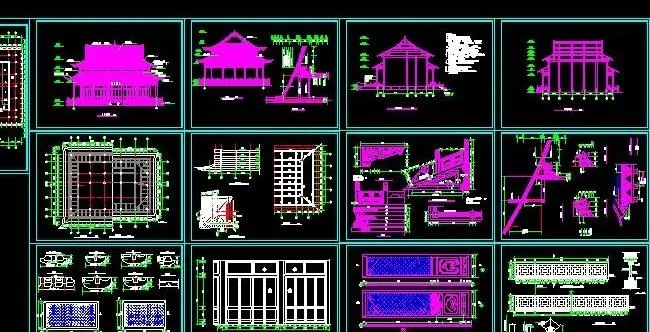 大雄宝殿建筑图纸
