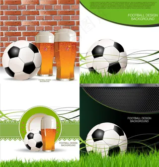 创意足球背景设计图