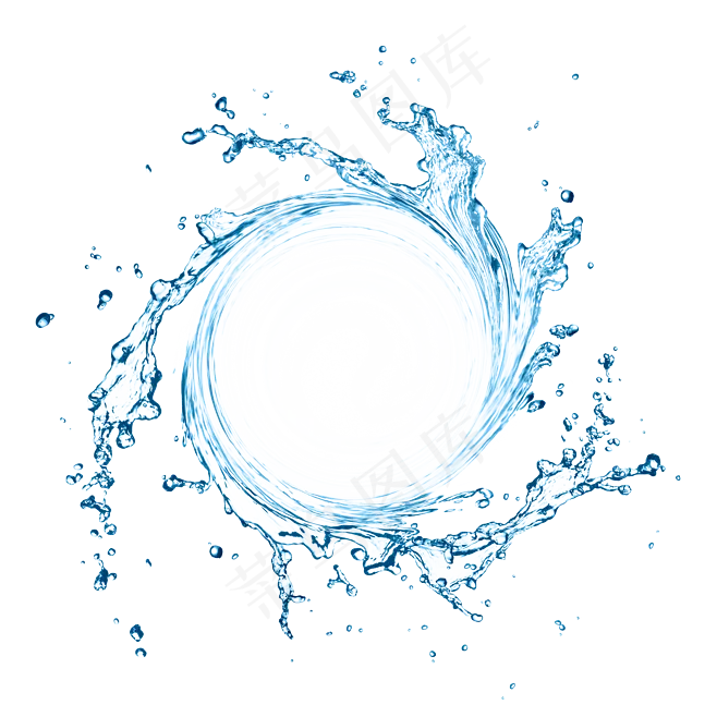 水纹水波纹浪花水珠夏季素材