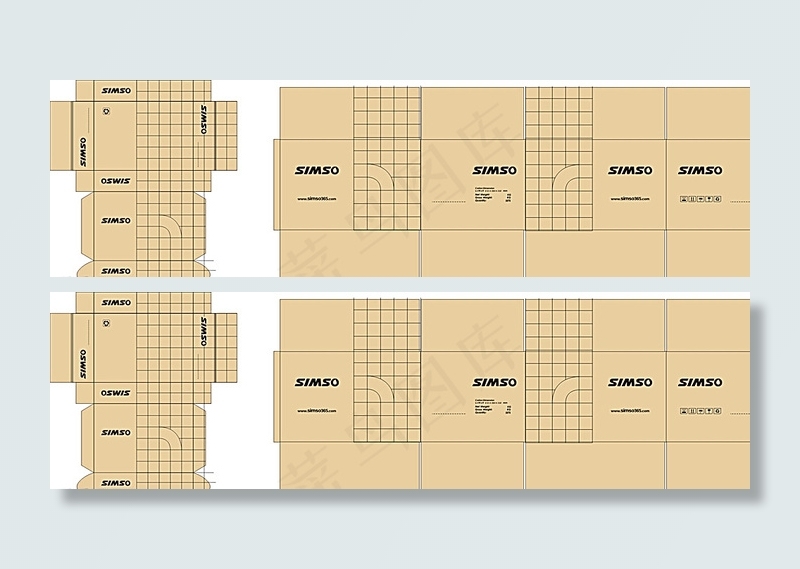 彩盒外箱盒形包装设计图片