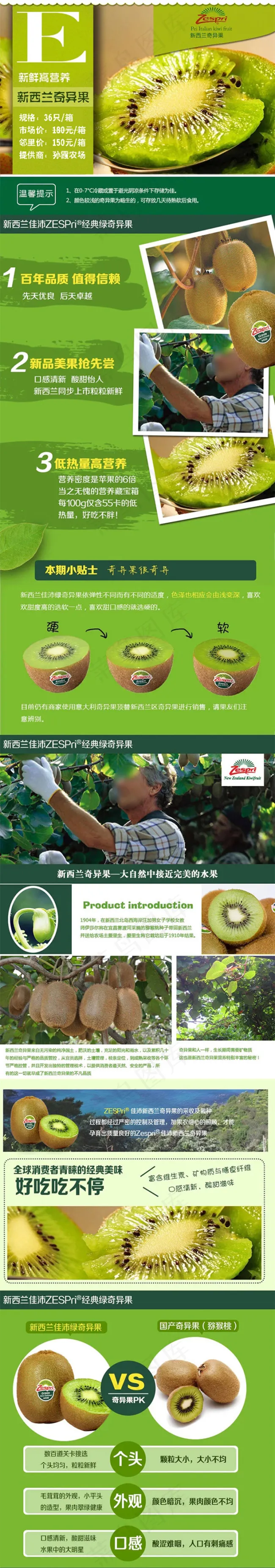 淘宝水果详情页psd模版下载