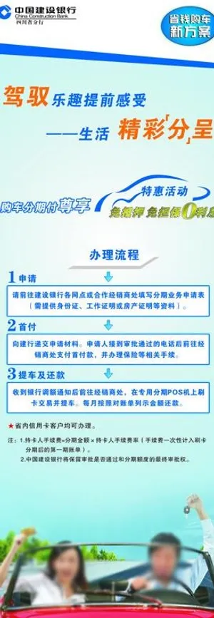 中国建设银行龙卡分期付易拉宝图片