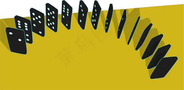 站在多米诺骨牌