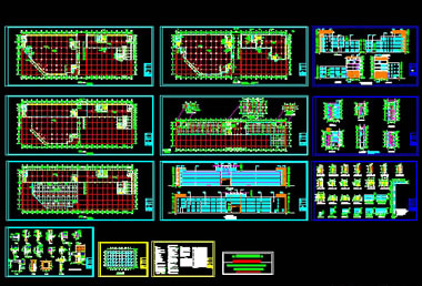 厂房建筑施工图CAD图纸-8