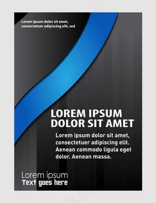 蓝色曲线画册图片