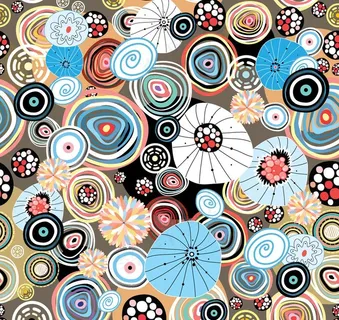 无缝花纹花卉图片