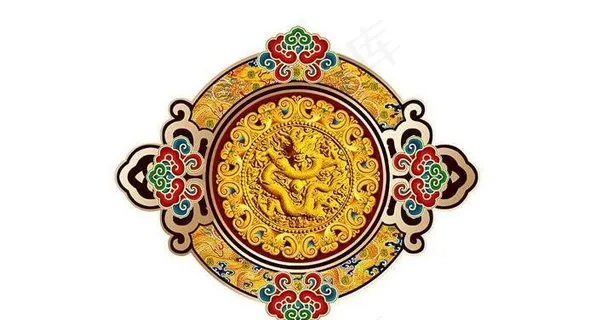 中式龙纹psd分层素材