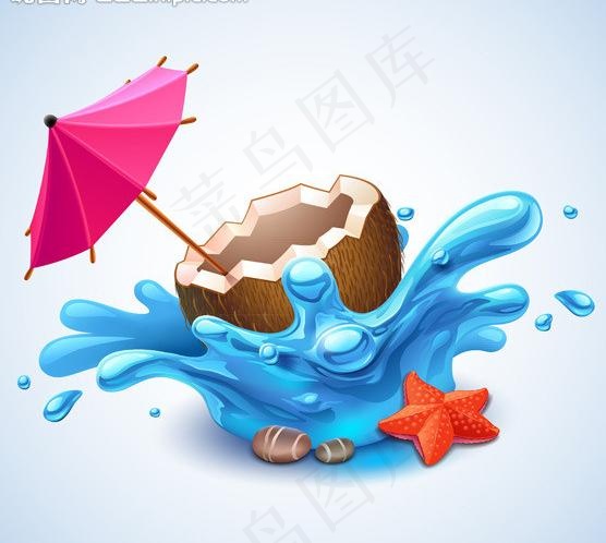 夏天主题元素图片eps,ai矢量模版下载
