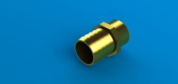 男性的黄铜阀门2”