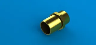 男性的黄铜阀门2”