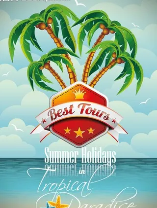 夏天主题元素图片