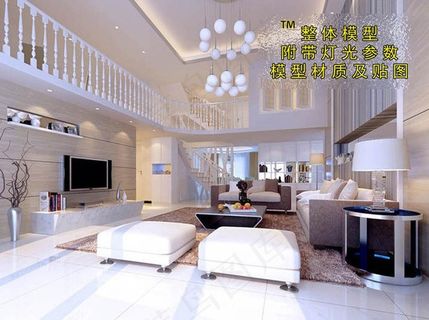 欧式复式装修效果图图片