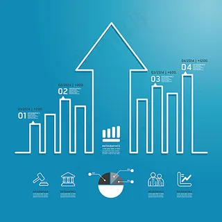 网页箭头创意图表