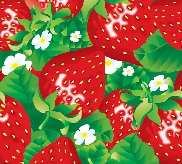 一个明亮的草莓背景矢量素材eps,ai矢量模版下载
