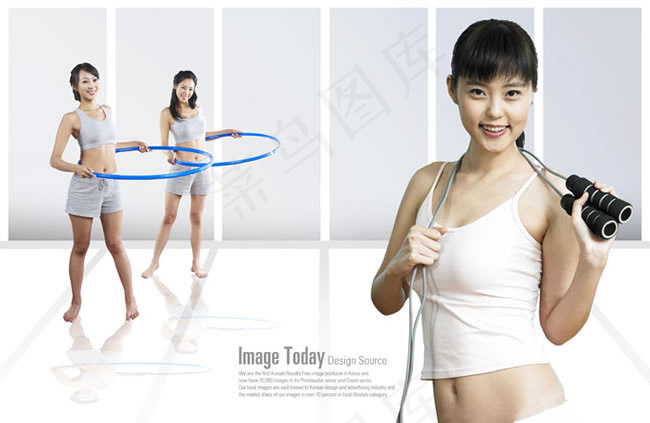 美女减肥健身运动psd设计素材(5357X3788(DPI:300))psd模版下载