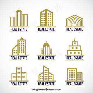 金地房地产标识的集合