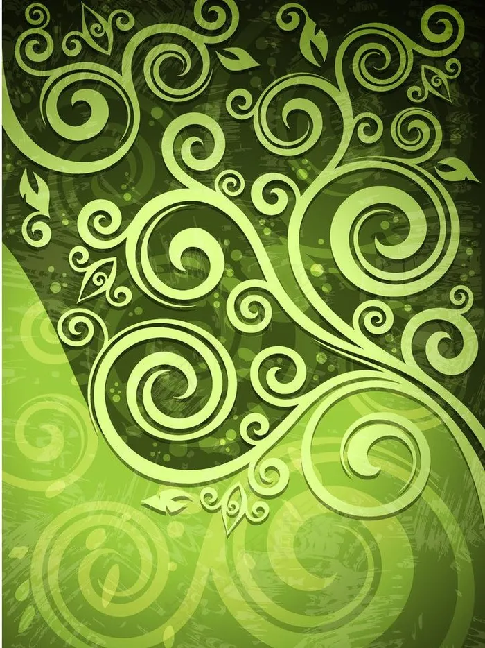 手绘花纹图片eps,ai矢量模版下载