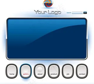 按键按钮矢量素材