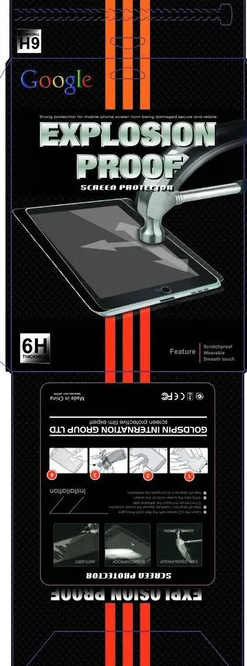 ipad钢化膜包装图片ai矢量模版下载