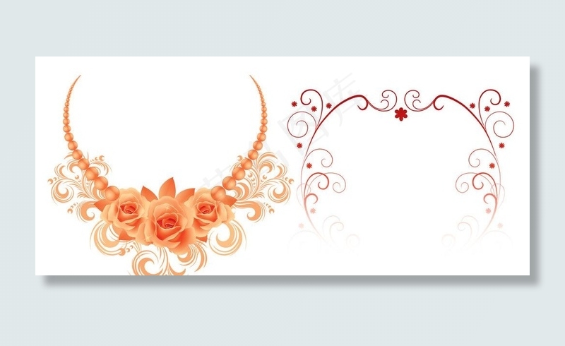 鲜花花边 花纹图片