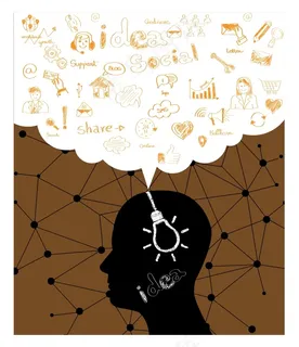 手绘想法创意插画