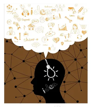 手绘想法创意插画