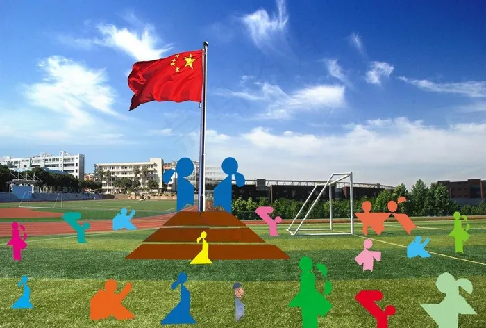 七巧板图片psd模版下载