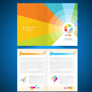 科技感折页图片