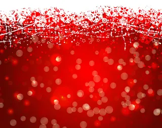 红色雪花光晕背景