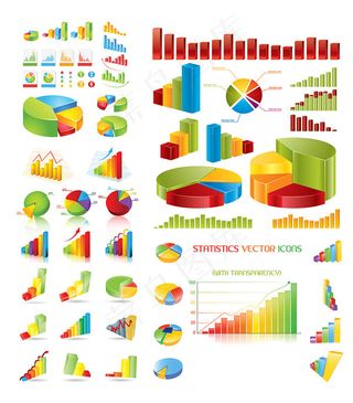 数据统计主题矢量素材
