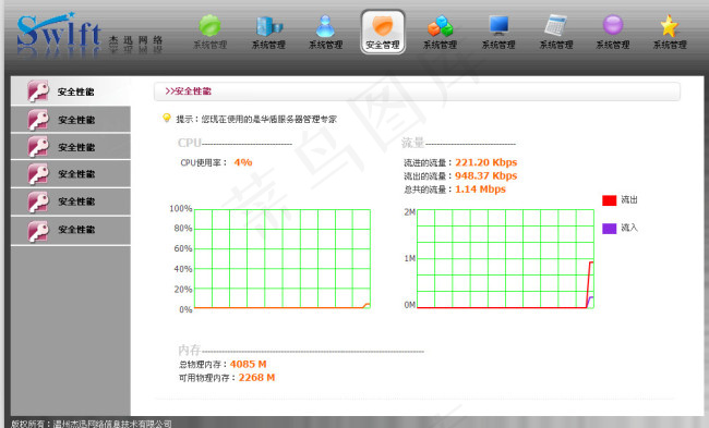 管理系统psd模版下载