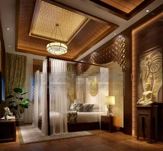 中式卧室模板下载